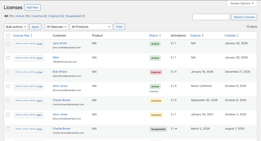 Refinery Licensing for WooCommerce